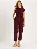 Bianco Lucci Burgundy Red