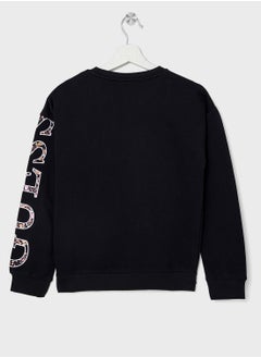 GUESS Kids Logo Detail Long Sleeve T-Shirt  - Image 2