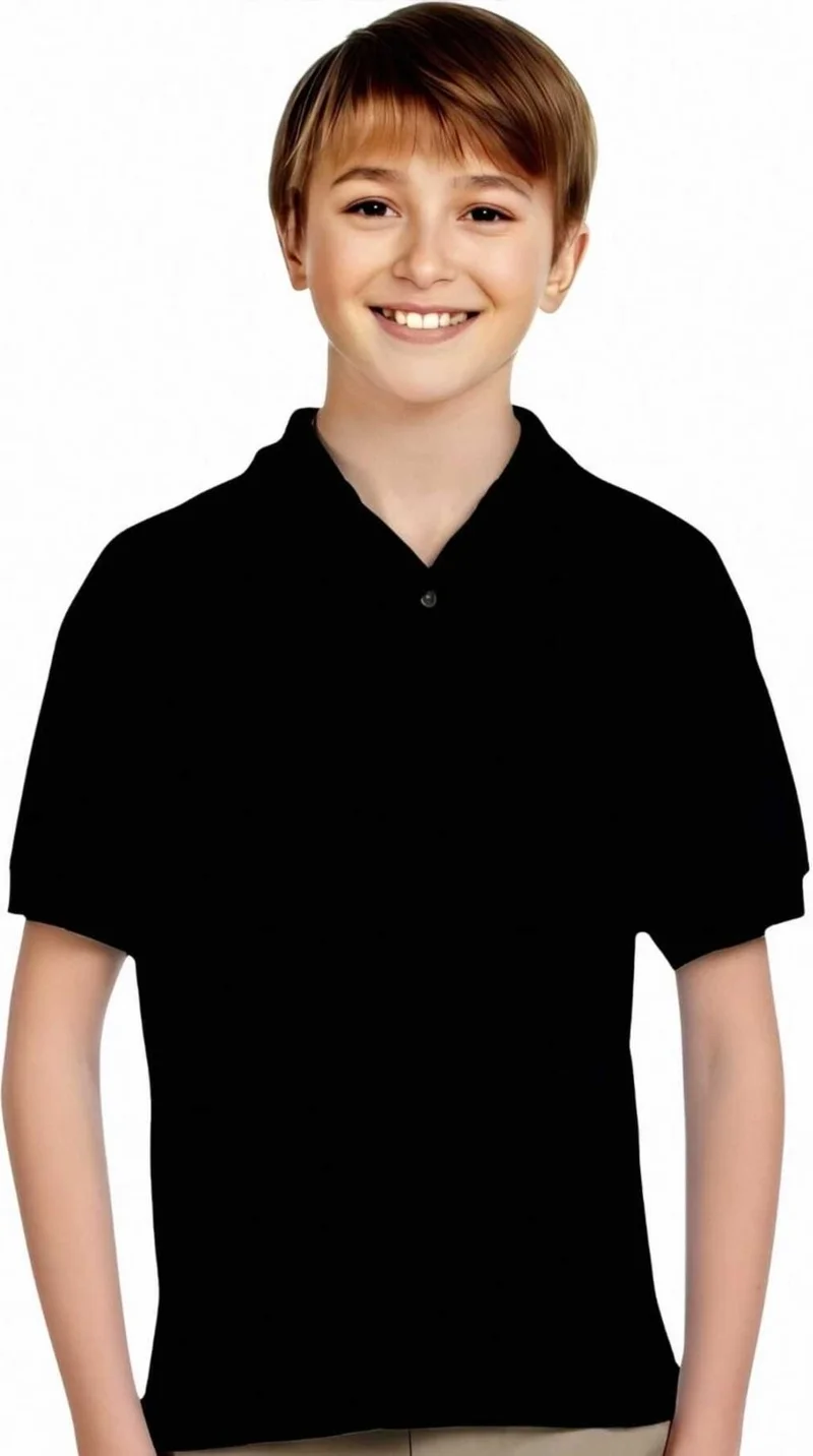 تيزجيلسين 3-Piece Boys Cotton Polo Collar T-Shirt Daily and School Uniform School T-Shirt