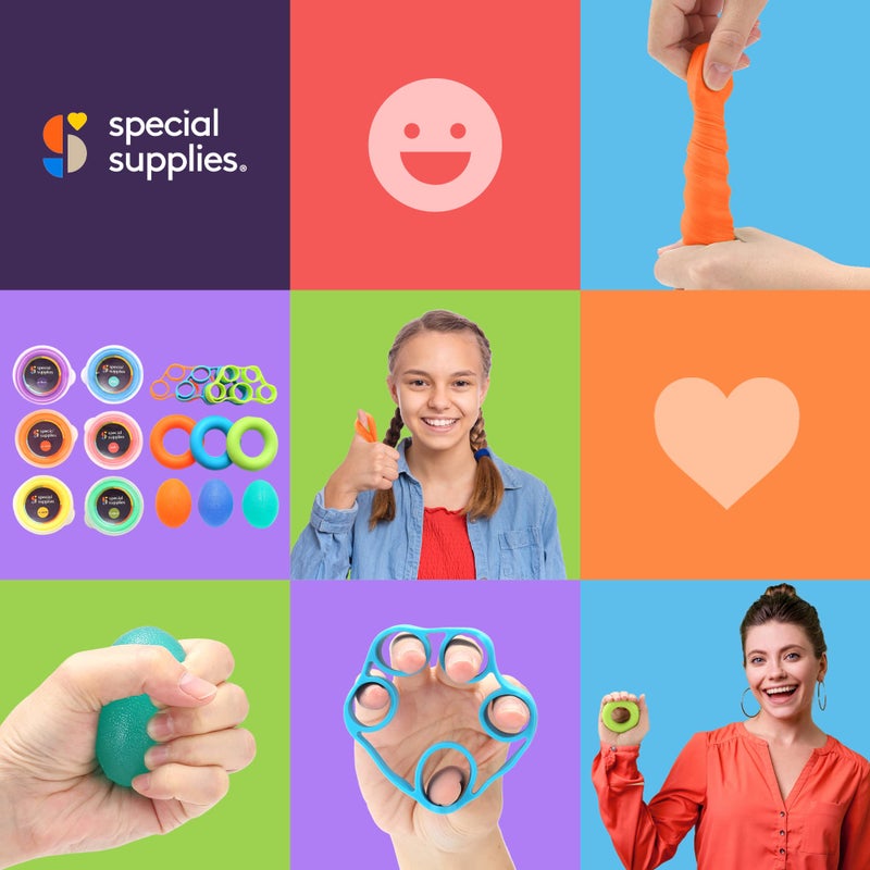 Special Supplies Physical Hand Therapy Putty Kit, Finger Exercisers, Hand Strengtheners, 15 Set Grip Strength,Dexterity, Mobility,Injury Stress Relief - Image 4