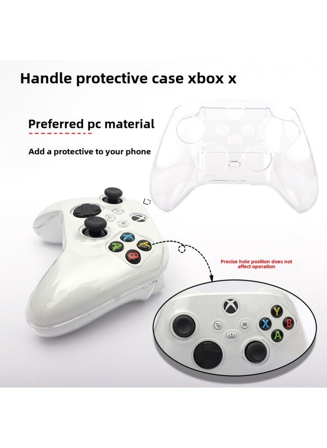 Xbox Series X Handle Crystal Shell XBOX SX Wireless Handle Protection Box Transparent Handle Crystal Box-Product Color:Transparent