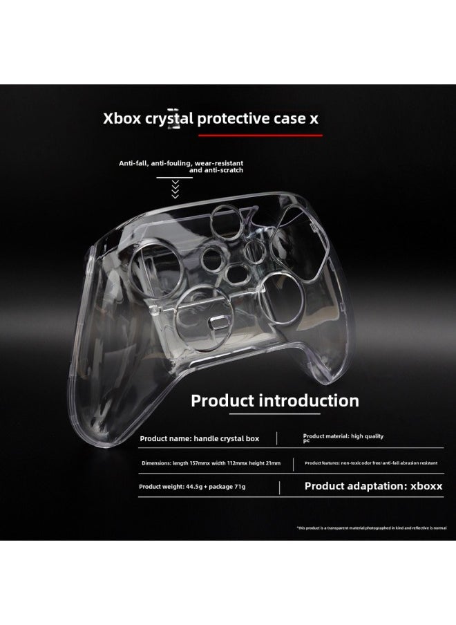 Xbox Series X Handle Crystal Shell XBOX SX Wireless Handle Protection Box Transparent Handle Crystal Box-Product Color:Transparent