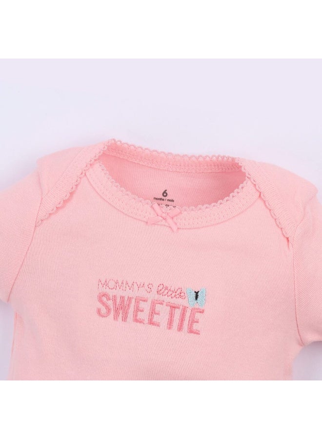 طقم رومبر أطفال مكوّن من 5 قطع | 18-24 أشهر | قماش ناعم وقابل للتهوية | سهل الارتداء والخلع | متين وطويل الأمد | متعدد الألوان | مثالي للبيع بالجملة والإهداء - Image 4