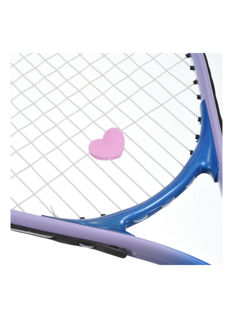 Y&D 4PCS Heart-shaped Design Tennis Vibration Dampener, Silicone Shock Absorber Racket String Damping Racquet Reduction Accessories Dampeners for Racquet, Pink - Image 1