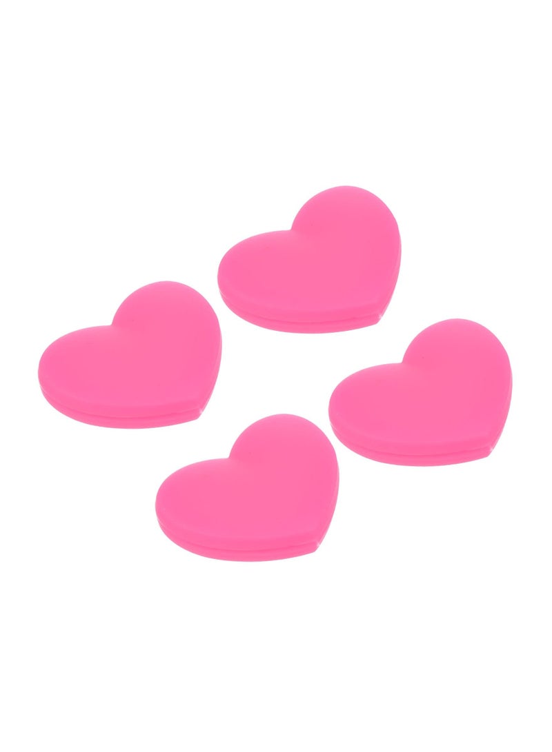 Y&D 4PCS Heart-shaped Design Tennis Vibration Dampener, Silicone Shock Absorber Racket String Damping Racquet Reduction Accessories Dampeners for Racquet, Pink - Image 5