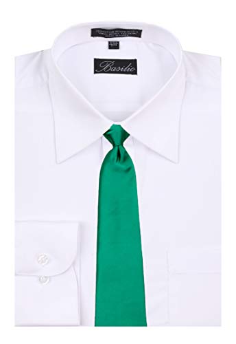BUYYOURTIES CLIPON-ADF-2 - Mens Solid Color Clip On Easy to Remove Clip Necktie Ties - Image 3