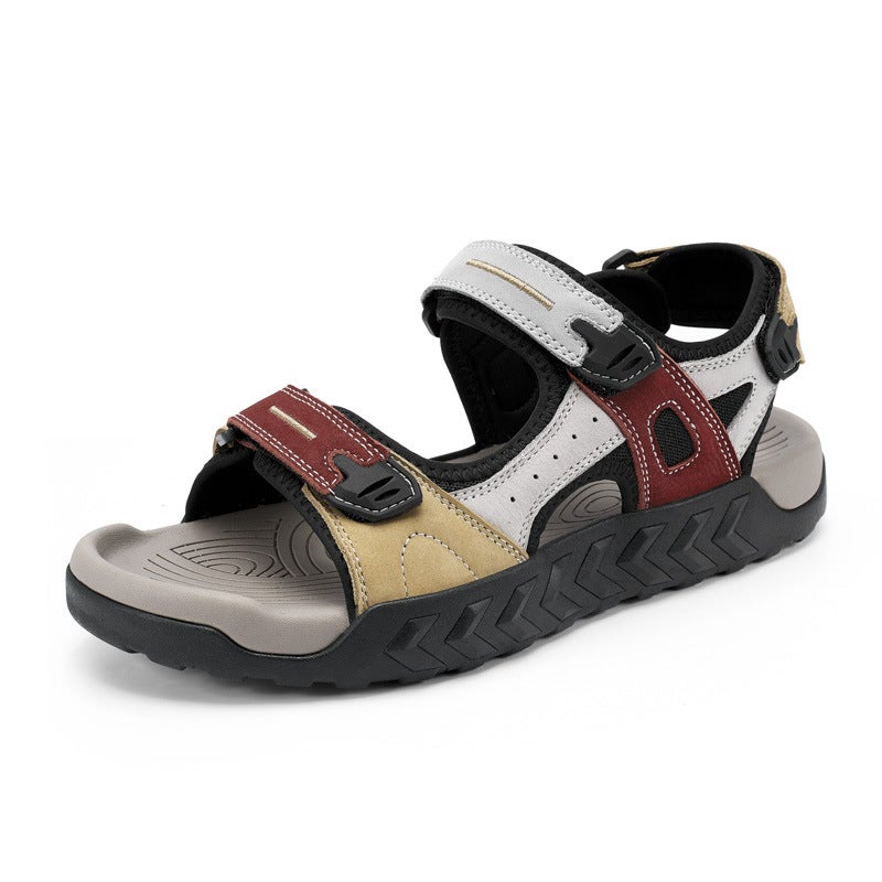 Sandals Plus Size Couple Summer Outdoor Wear 2025 Trendy Non-Slip Soft Bottom Driving Dual-Purpose Leisure Beach Slippers - Image 1