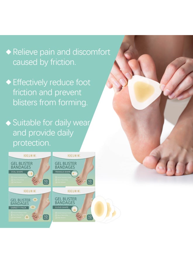 EELHOE Blister Bandage Foot Breathable Lightweight Dry Portable Comfortable Stable Foot Skin Care Bandage - Image 2