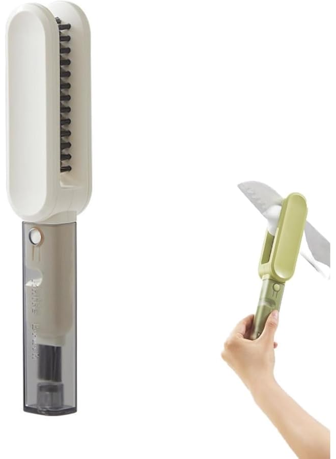 PROMASS promass COOLive 4 in 1 Multipurpose Cutlery and Blade Cleaner Brush,Kitchen Tool Cleaning Brush,Double-Sided Knife Scrubber,Kitchen Washing Brush Chopsticks Cutlery Cleaning Brush (White)  - Image 1