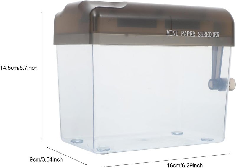 Mini A6 Office Manual Paper Shredder Hand-Operated Desktop Document Cutter Compact Paper Cutting Machine for Home and Office Use - Image 2