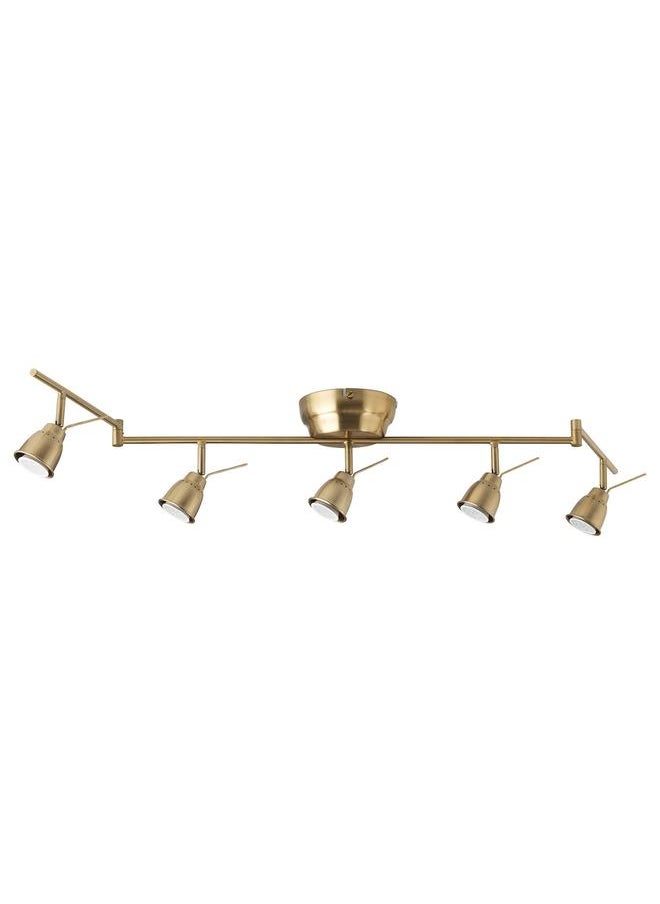 erorex - Ceiling Track, 5-Spots, Brass-Colour - Image 1