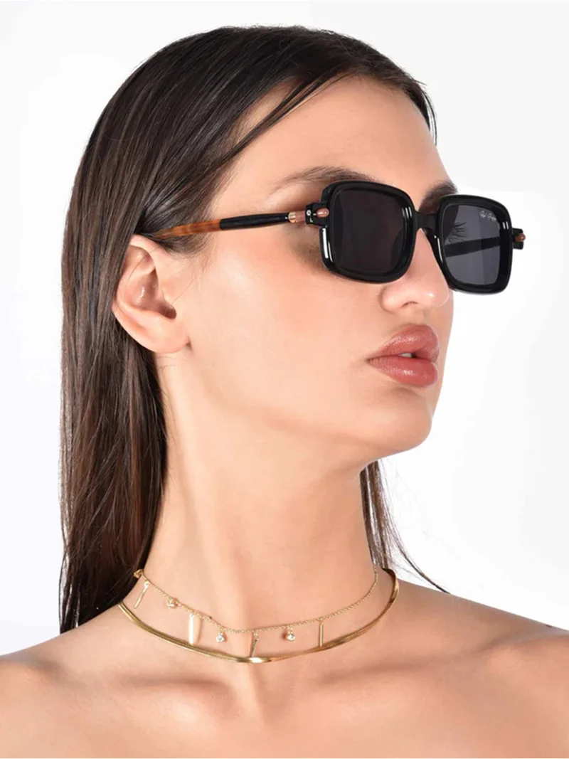 Woggles  Red Pappy Vexor Black Square Sunglasses  | Best Price UAE