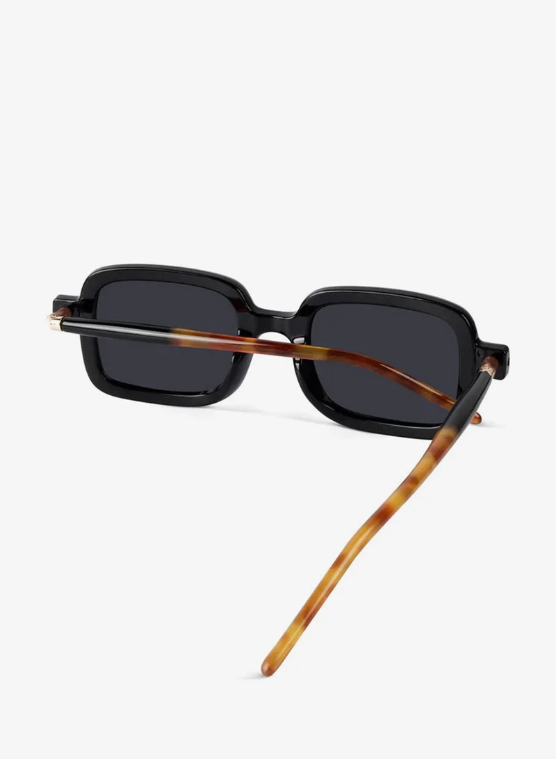Woggles Red Pappy Vexor Black Square Sunglasses