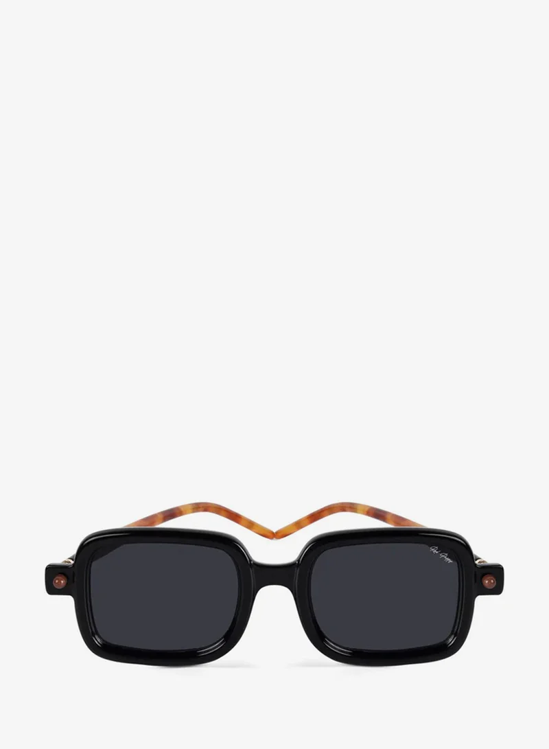 Woggles Red Pappy Vexor Black Square Sunglasses