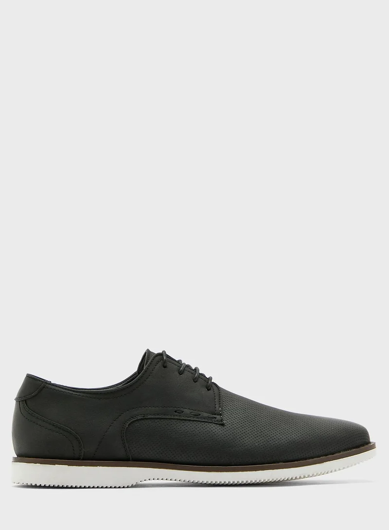 Robert Wood Faux Nubuck Casual Lace Ups