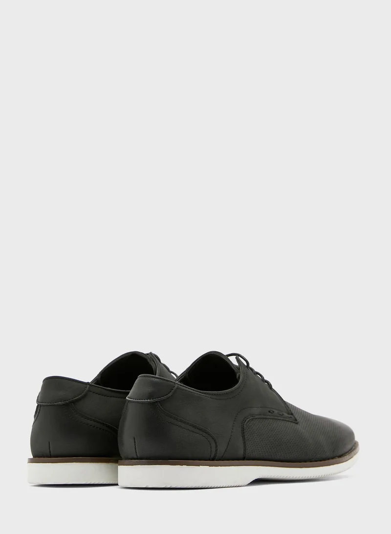 Robert Wood Faux Nubuck Casual Lace Ups