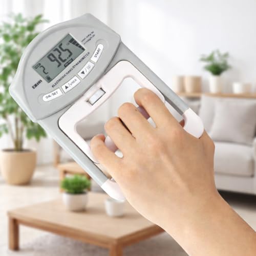 LABART Baseline 200 Lbs / 90 Kgs Digital Hand Dynamometer Grip Strength Measurement Meter Auto Capturing Hand Grip Power Hand Strengtheners - Grey, Plastic - Image 1