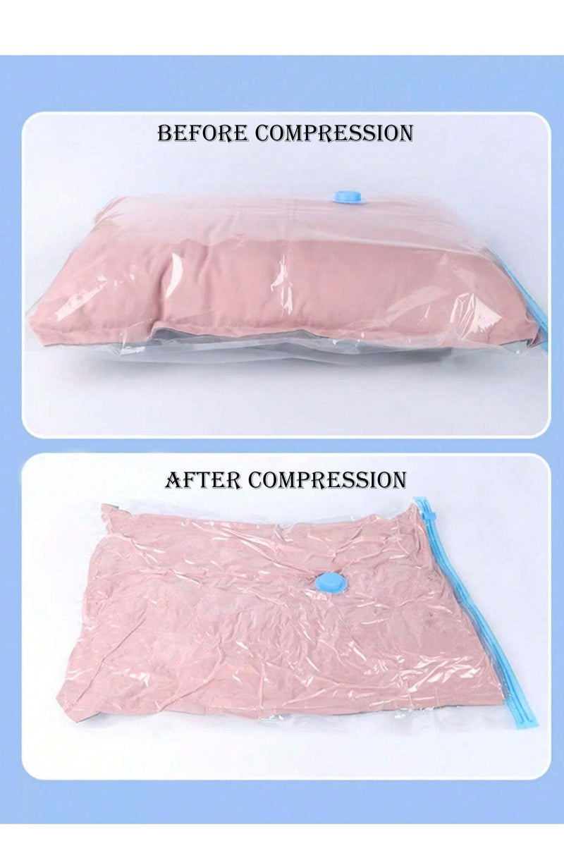 Set of 4 Vacuum Storage Bags 60x80 cm – Airtight Space Saver Reducing Volume by up to 80% – Ideal for Clothes, Duvets & Blankets – Travel & Home Use  - Image 3