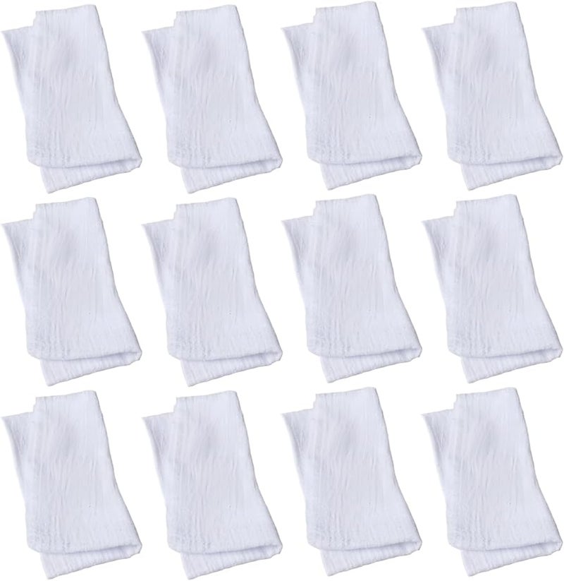 Soft Cotton Napkins with Fringed Denim Edges 16 5 X 16 5 Inches for Wedding Party Dining - Image 2