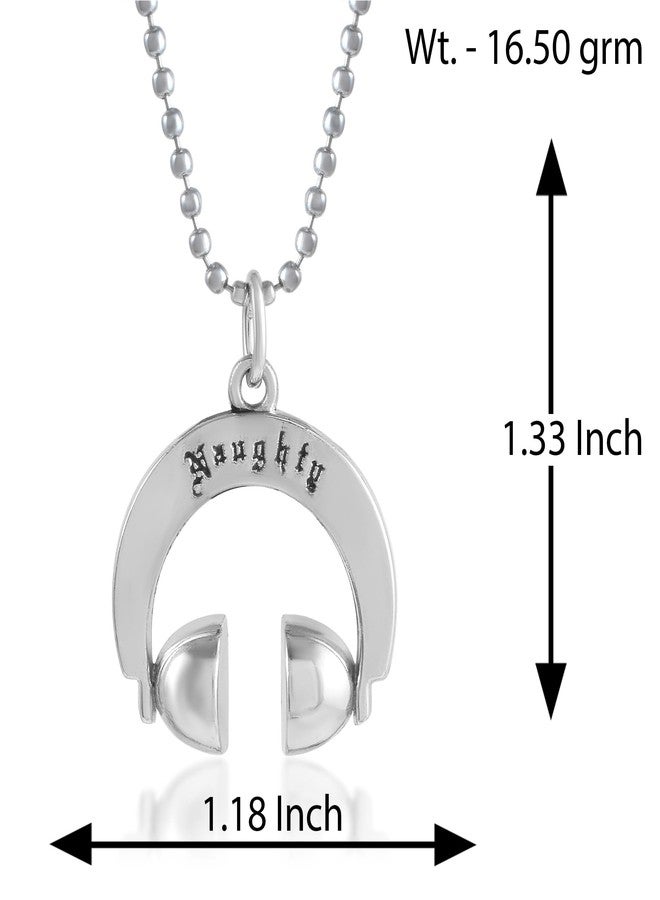 DULCI Stainless Steel Fashion Headphone Pendant for Men Unisex Necklaces - Image 3