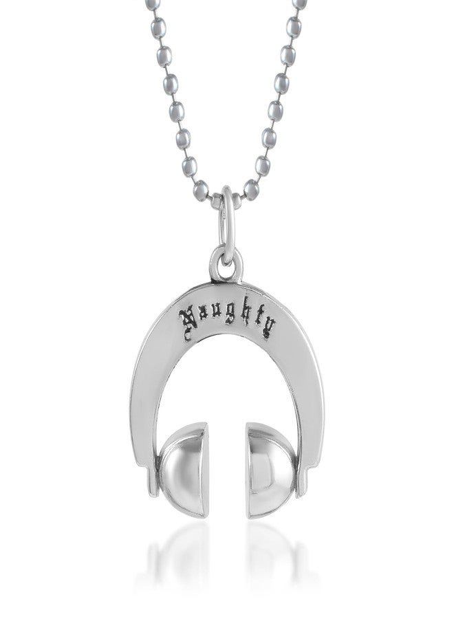 DULCI Stainless Steel Fashion Headphone Pendant for Men Unisex Necklaces - Image 1