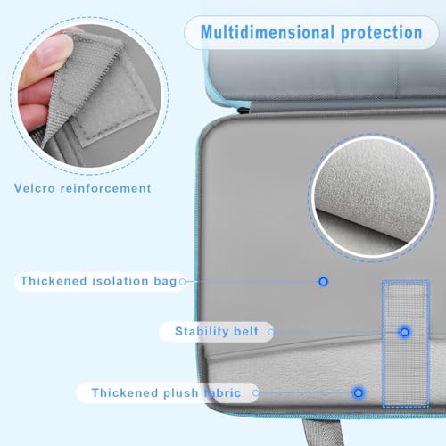 ZINZ Laptop Case 15 15.6 16 inch Sleeve, Expandable Computer Hand Bag with Multi-pockets Compatible with MacBook Pro 16 inch M4/M3/M2/M1, MacBook Air/Pro 15 inch and 15-16 inch Notebooks，G01Y01 - Image 4