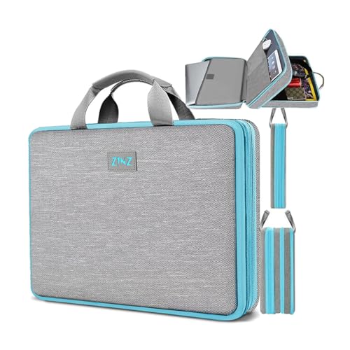 ZINZ Laptop Case 15 15.6 16 inch Sleeve, Expandable Computer Hand Bag with Multi-pockets Compatible with MacBook Pro 16 inch M4/M3/M2/M1, MacBook Air/Pro 15 inch and 15-16 inch Notebooks，G01Y01 - Image 1