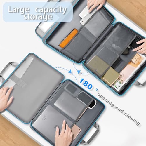 ZINZ Laptop Case 15 15.6 16 inch Sleeve, Expandable Computer Hand Bag with Multi-pockets Compatible with MacBook Pro 16 inch M4/M3/M2/M1, MacBook Air/Pro 15 inch and 15-16 inch Notebooks，G01Y01 - Image 5