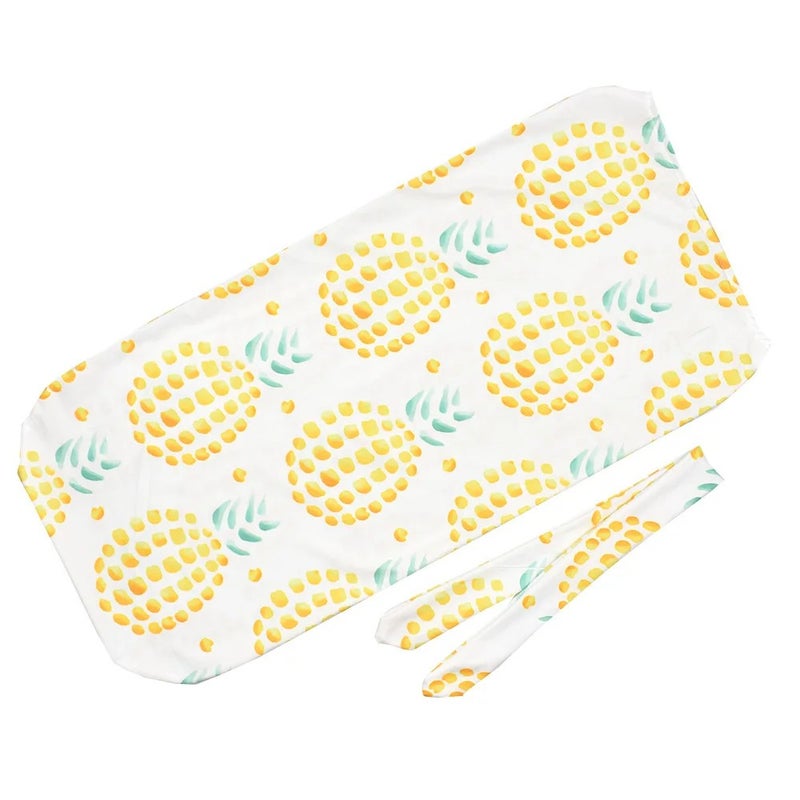 Y&D Newborn Swaddle Sleeping Bag with Headband Set - Organic Cotton Baby Wrap Swaddlers Cocoon - Image 1