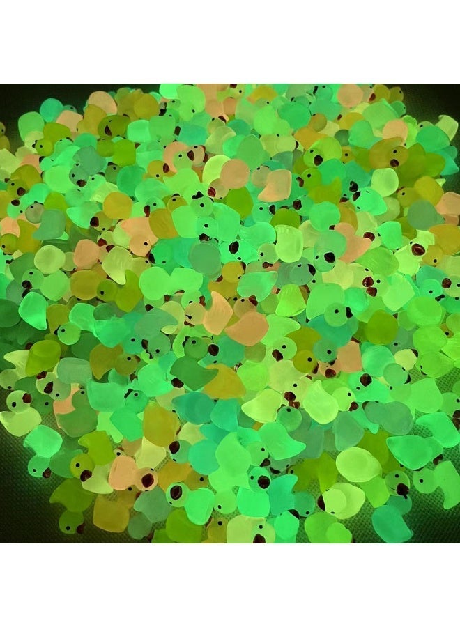 DIY luminous Mini resin duck 78PCS,10 Colors Little Small Ducks in heart shaped bottle,Glow in The Dark Duck,Decorative miniature landscape toys,Household trinkets,Interesting Gift - Image 4