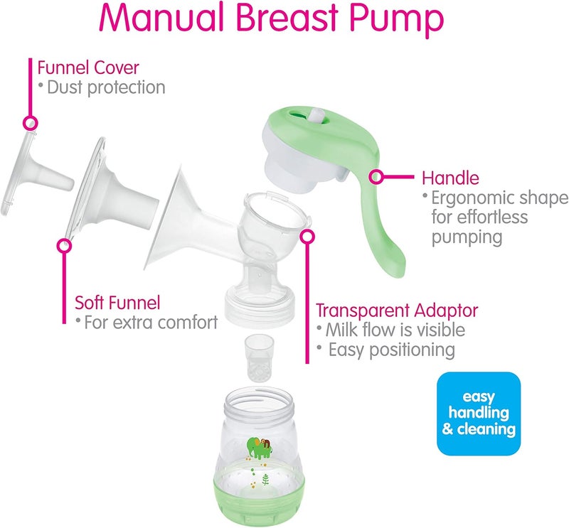 MAM Manual Breast Pump with Anti-Colic Baby Bottle - Image 5
