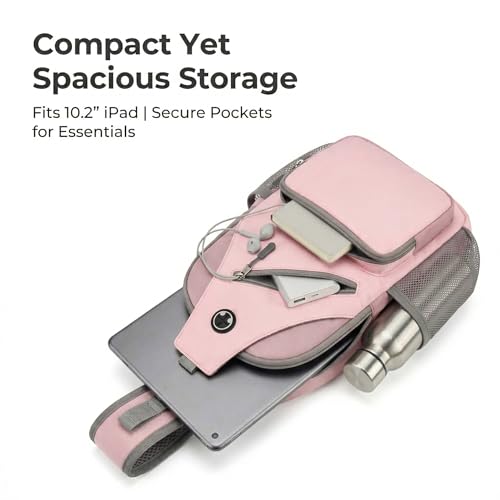 Javolto Sling Bag for Men Crossbody Backpack, Small Sling Backpack Mens Shoulder Bag, Casual Daypack Hiking Bag for Travel - Image 4