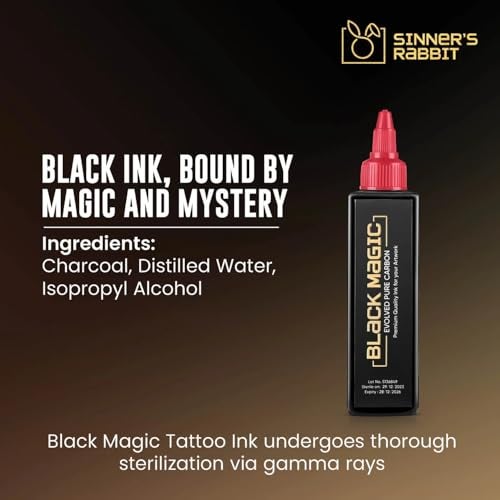 Sinner's Rabbit Tattoo Ink (4oz, Black Magic) - Image 4