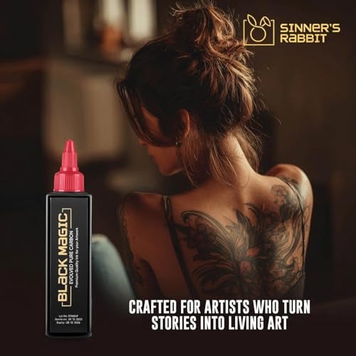Sinner's Rabbit Tattoo Ink (4oz, Black Magic) - Image 2
