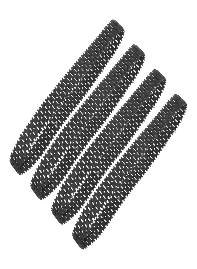 FOYTOKI Replacement Rubber Tank Tracks for Remote Control Tanks 4Pcs Durable DIY Tank Track Treads for Model Repair and Robot Track Making - Image 1