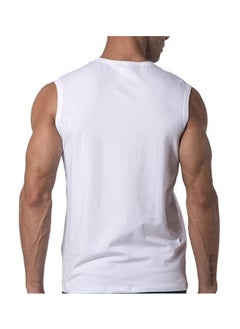 Generic Casual  V-Neck Sleeveless Undershirt Size S - White  - Image 2