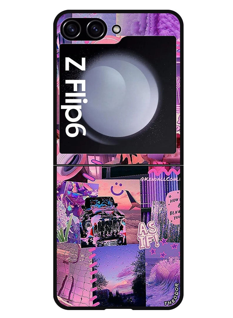Theodor Protective Case Anti Scratch Shock Proof Bumper Cover For Samsung Galaxy Z Flip 6 Wired Flex But Ok  - Image 1