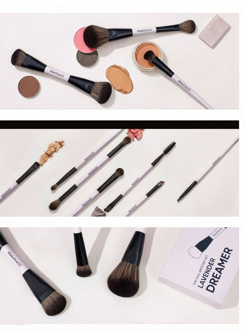 Makeover 22 MakeOver22 Lavender Dreamer (14-in-10) Brush Set - Image 3