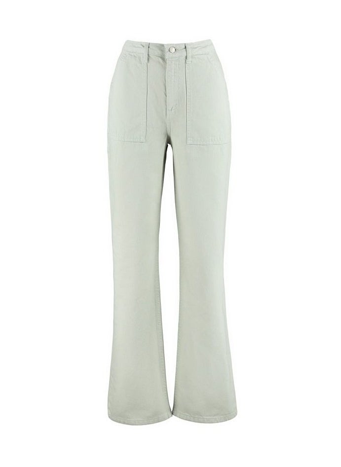 trendyol Stone Pocket Detailed High Waist Wide Leg Jeans  - Image 2