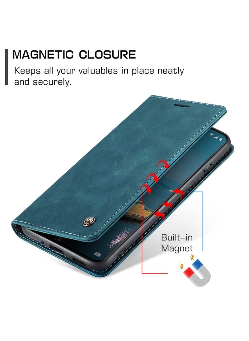 CaseMe - CaseMe Oneplus 11 Case Wallet, for Oneplus 11 Wallet Case Book Folding Flip Folio Case with Magnetic Kickstand Card Slots Protective Cover - Green - Image 1