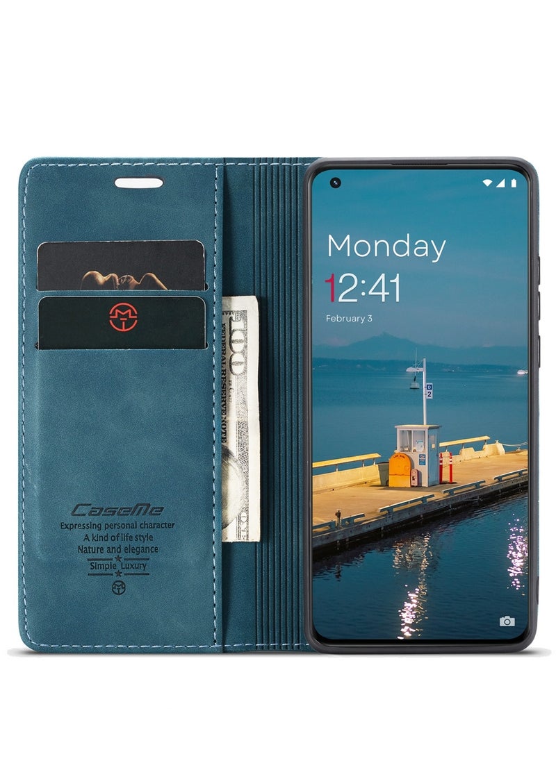 CaseMe - CaseMe Oneplus 11 Case Wallet, for Oneplus 11 Wallet Case Book Folding Flip Folio Case with Magnetic Kickstand Card Slots Protective Cover - Green - Image 1