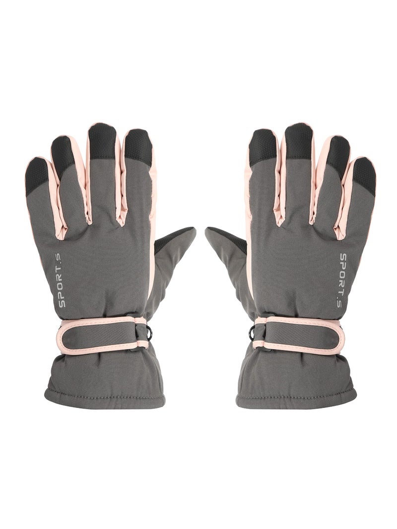 FabSeasons Warm Winter Gloves for Men & Women, Waterproof, Mobile Touchscreen enabled, windproof for hiking, driving, running & outdoors - Image 1