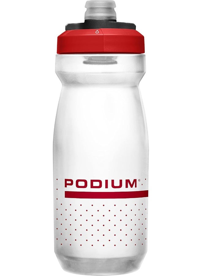 كاميلباك زجاجة CamelBak Podium بسعة 21 أونصة – أحمر ناري، تدفق عالي، غطاء ذاتي الإغلاق، خالية من BPA - Image 1