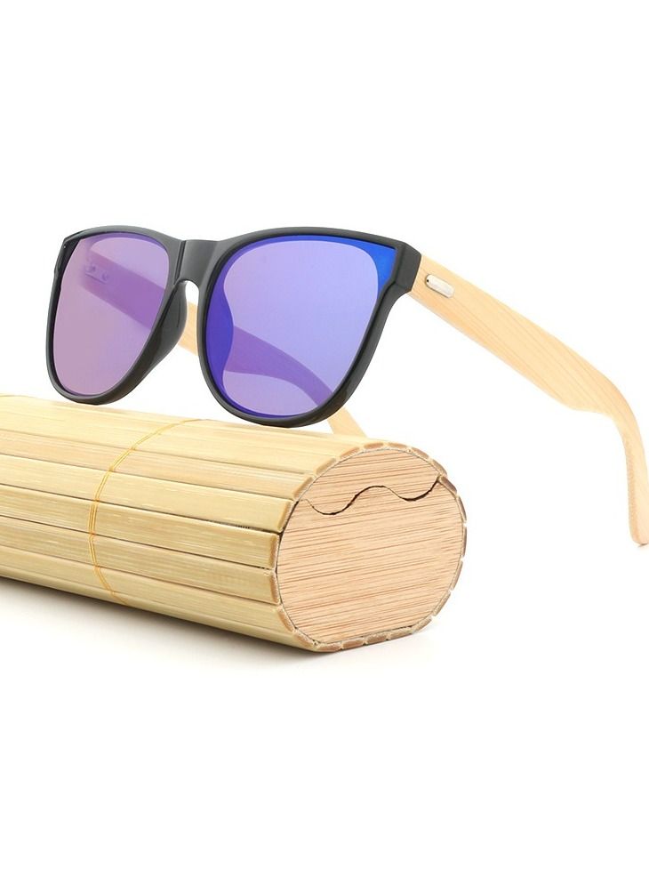 HDCRAFTER UV400 Bamboo and Wood UV Protection Sunglasses - Image 1