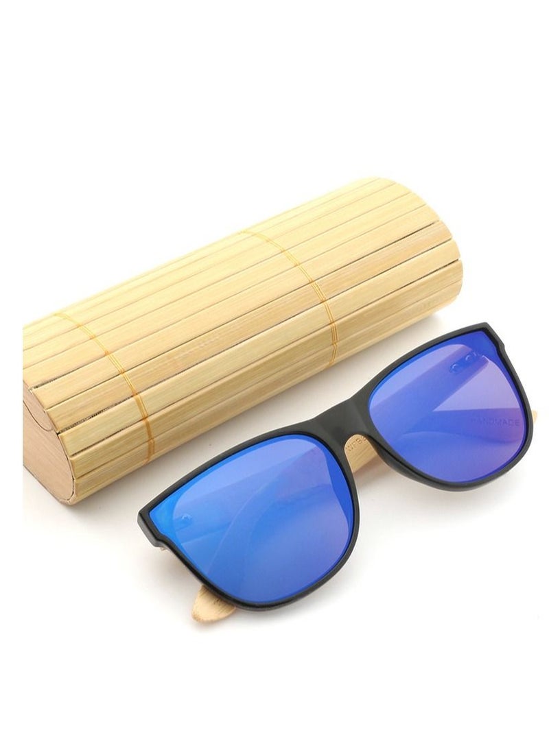 HDCRAFTER UV400 Bamboo and Wood UV Protection Sunglasses - Image 2