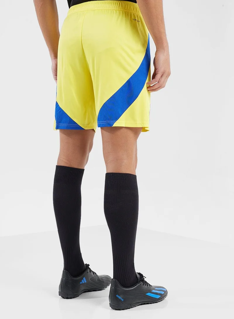 Adidas Anfc H Sho Yellow Football Shorts For Men Xs