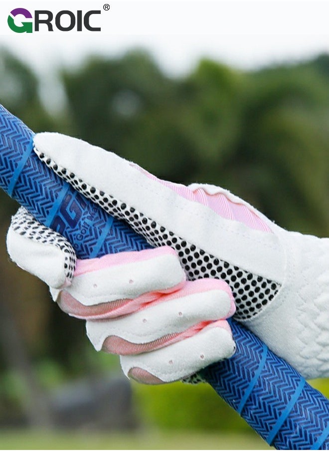 GROIC - 1 Pair Golf Gloves for Women’s Left Hand,Breathable, Long Lasting Golf Glove，Slip Palm Pu Premium Leather Soft Durable Comfortable Glove,Outdoor Sports Gloves - Image 1