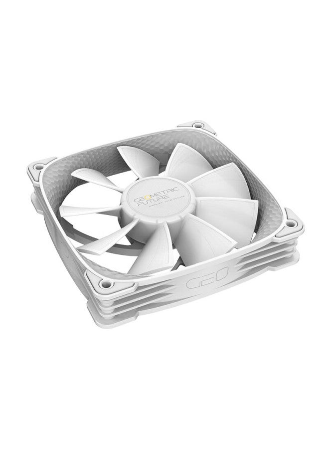 Geometricfuture Geometricfuture Case Cooling Fan Dragon Scale 2505w White 12cm/argb Motherboard Sync Single Pack - Image 5