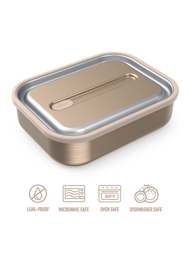 Bentgo Stainless Steel Leak Proof Lunch Box - Gold - Image 4