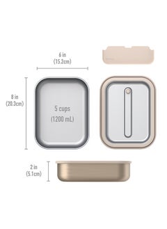 Bentgo Stainless Steel Leak Proof Lunch Box - Gold  - Image 3